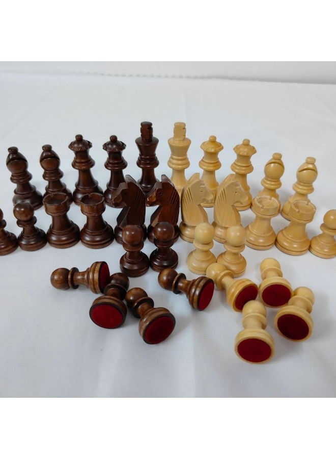 لعبة شطرنج خشبية قياسية الحجم بتصميم فارس جرماني، مصنوعة من الخشب الصلب، قطع شطرنج مفردة للعب